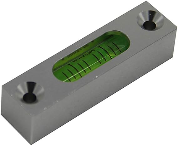Aluminum Alloy Square Bubble Level, Luminous Spirit Level with Case 30''/2mm Precision Level (Silver Case with White Water)