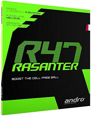 ANDRO Rasanter R47 Table Tennis Rubber Black 2.0