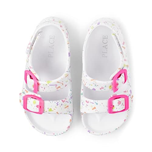 The Childrens Place girls And Toddler Everyday Slide Sandals With Backstrap