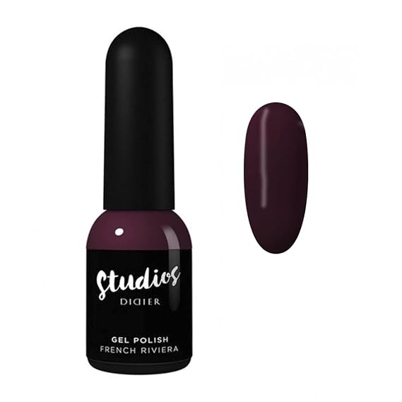 DIDIER LAB - Studios Gel Polish French Riviera - Professional Manicure Pedicure Products - Rich Pigment for Complete Nail Coverage - Flawless Shine - Suitable for Beginners - UV Lamp - Gift for Women