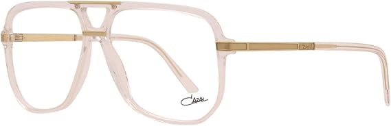 Cazal 6025 003 Eyeglasses Men's Crystal/Gold Full Rim Pilot Optical Frame 58mm