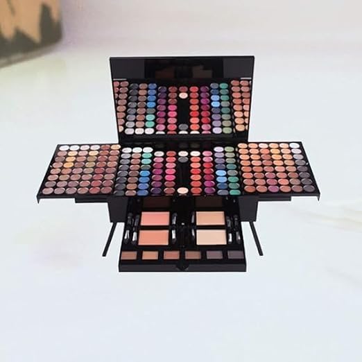 Makeup Set All In One Makeup Kit 180 Color Eyeshadow 2 Color Compact Powder 2 Color Blush 6 Color Makeup Powder Birthday Valentines Day Gift for Women Girl Lip Gloss Set