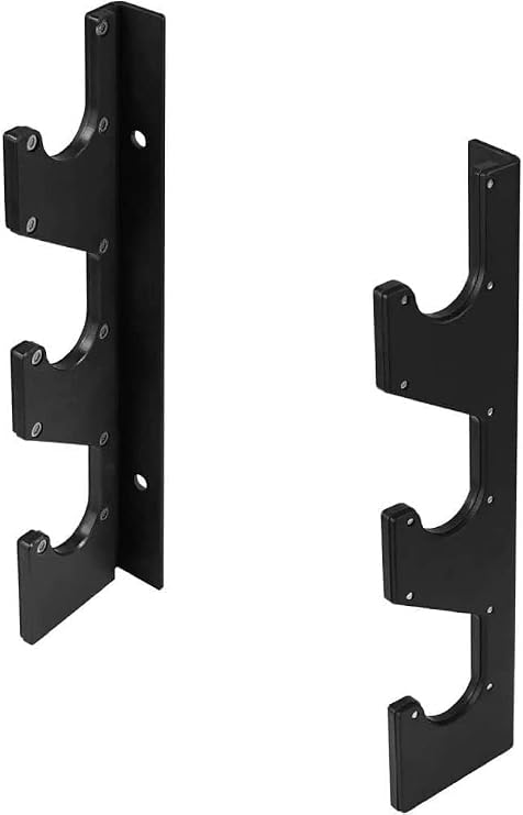 Yes4All Alloy Steel Horizontal Wall Bracket for Barbells with Protective Layer Made of UHMW Plastic - Storage Rack for Barbells Weight Bar and Lat Pull Bar