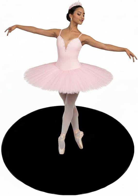 Marley Dance Floor - Portable Dance Floor for Home & Studio, Non-Slip Dance Flooring for Ballet, Jazz, Lyrical & Tap, Reversible 0.06"