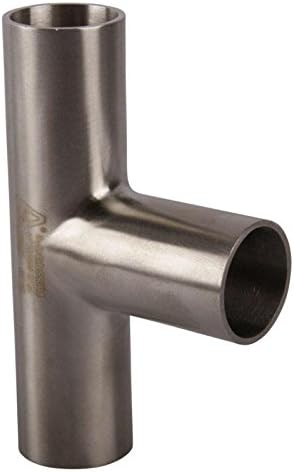 Long Tee | Butt Weld 1 inch - Stainless Steel SS304 / 3A - Glacier Tanks - (3 Pack)