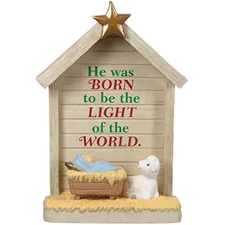 Hallmark Keepsake Plastic Christmas Ornament 2022, Light of The World Nativity