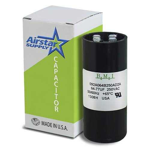 64-77 uF x 220250 VAC - Pool Pump Motor Start Capacitor - BMI Replacement # 092A064B250BD4A - Made in The USA