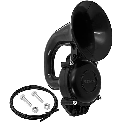 Vixen Horns Train Horn Trumpet Black for MotorcycleBikeTruckCar. Super Loud dB. Fits 12v24v Vehicles VXH1101