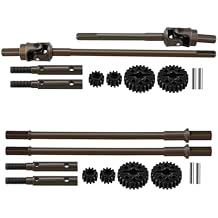 1/10 RC Crawler All Metal Front and Rear Portal Axle for Axial Capra 1.9 inch UTB AXI03004 Buggy F9 Wraith 90018 RR10 Upgrade Part (Axle Shaft)