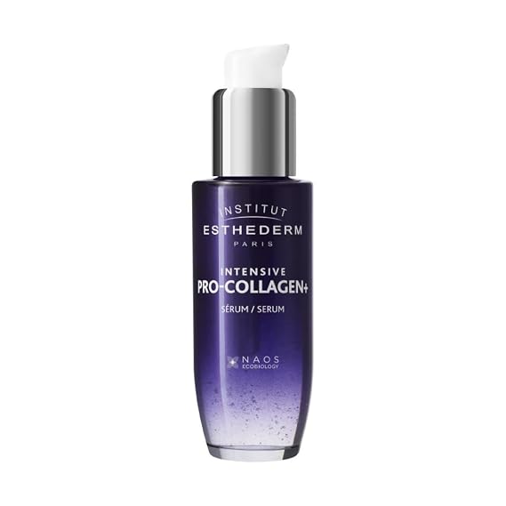 Institut Esthederm Intensive Pro-Collagen+ Serum, Firmness & Contours | Pro-collagen+ serum firms face and neck while redefining facial contours and reducing sagging