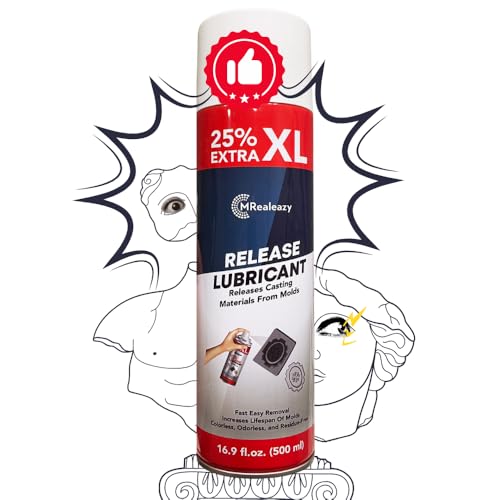Silicone Mold Release Spray Silicone-Based 16.9 floz500ml - Resin & Epoxy Release Agent for Smooth Mold Removal with Ease, Universal Use on Almost All Molds