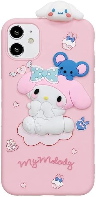 Case Compatible with iPhone 11, Shock-Absorption Anti-Scratch Bumper Case Cover, Cute Funny Anime Cartoon Design for Kids Teens Boys Girls