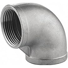 1 1/2" 316 Stainless Steel 150# Threaded 90 Degree Elbow Pipe Fitting
