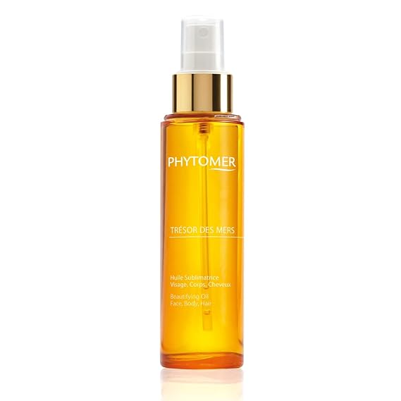 Phytomer Tresor Des Mers Hydrating Oil for Body, Face, Hair (100 ml), | Moisturize, Nourish, Protect Skin & Hair, Hydrating Dry Oil Mist, Illuminating Beauty Elixir for Glowing Skin