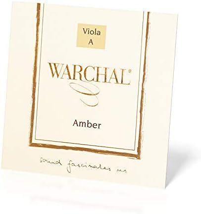 Amber Viola Set with Steel A String with Ball Long Swinging String Length 15 - 15 3/4 Inch (38 - 40 cm)