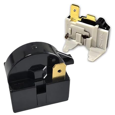 1 pin QP2-4.7 Start Relay and Overload Kit | Fits Mini Fridge,Compact Refrigerator,Beverage & Wine/Beer Cooler,Deep Freezer