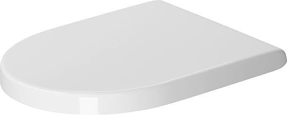 Duravit Starck 3 Toilet seat, White High Gloss, Soft-closing, Stainless Steel Hinges