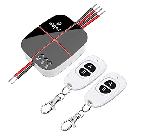 Smart WiFi RF Relay Switch Wireless 433Mhz Remote Control Light Switch Timer Function DC 5V-24V Two Channels RF Relay Module Controller Compatible with Alexa,Google Assistant 2pc Transmitter