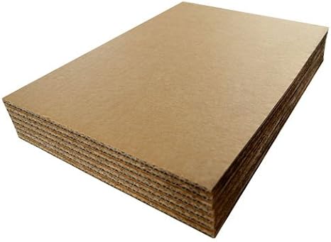 A4 297mm x 210mm Thick Double Wall Cardboard Corrugated Sheets Pads Dividers Art Craft Board Qty 10 Sheets