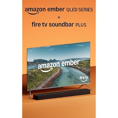 Amazon Ember 50" QLED Series with Fire TV (newest model) with Fire TV Soundbar Plus