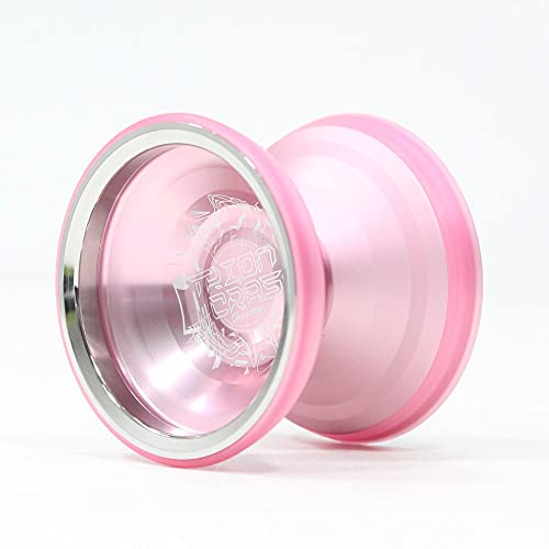 Trion Crash Yo-Yo - Tri-Material Yo-Yo PinkSilver RingSakura PC Ring