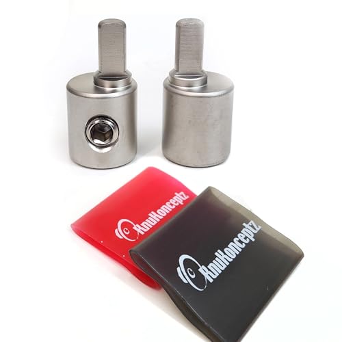 KnuKonceptz Offset PowerGround Amp Input Wire Gauge Reducer 10 to 4 Gauge Pair with Heat Shrink
