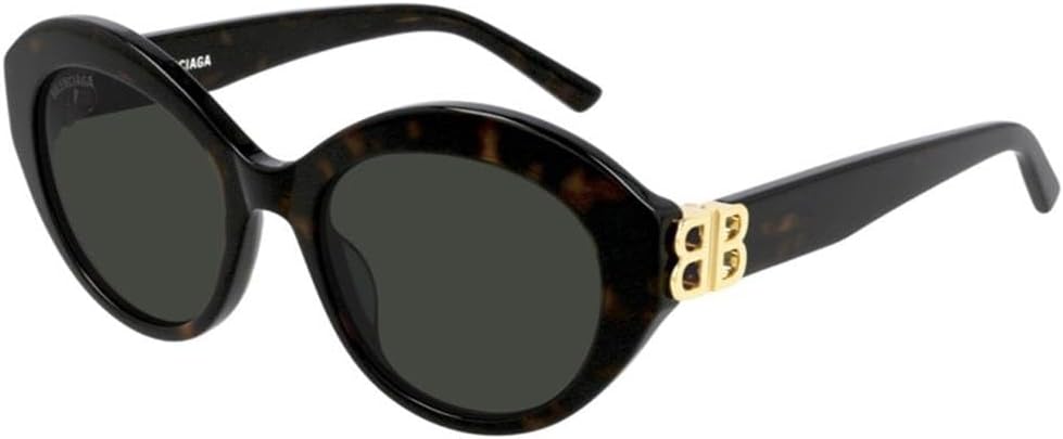 Balenciaga BB0133S Havana/Green 52/19/145 women Sunglasses