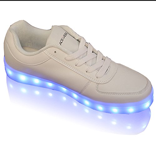 12-Light Mode Mens Sports Shoes Sneakers LED Flashing Light Shoes Prom Rave Dancing Party Christmas Halloween Valentines Day Birthday Gift