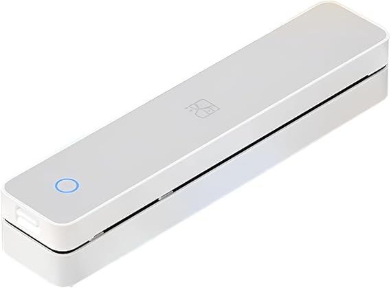 Printer, Small, Smartphone Printer, Mobile Printer, Portable, No Ink Required, A4 Compatible, Bluetooth Connection, Smartphone/PC Connection, 300 DPI High Definition, Economy Continuous Printing, Professional Heat Transfer Technology, Portable, Business Storage, Home, Kids, Learning