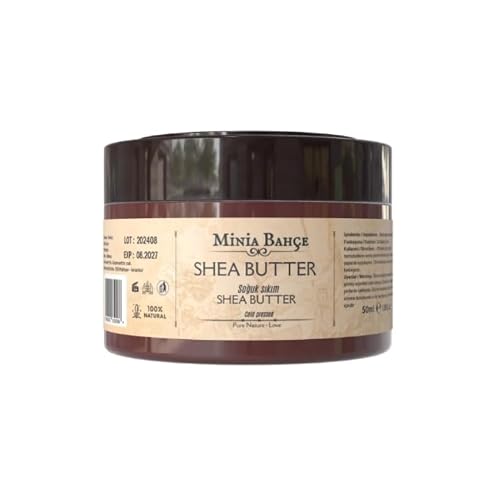Minia Bahçe Soğuk Sıkım Shea Butter Yağı%100 Doğal ve Saf 50 ml Cilt Nemlendirici