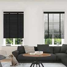 Natural Wood Venetian Blinds - 50mm Slats, Blackout/Heat Insulation, Easy to Install