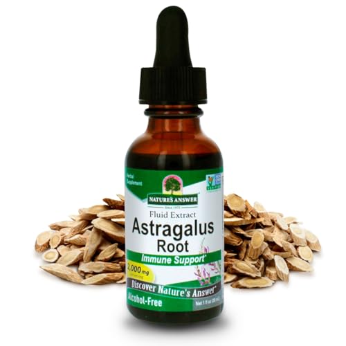 Natures Answer Alcohol-Free Herbal Supplement, Astragalus Root, 2 Count