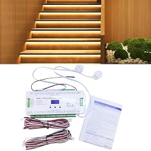 ES32 Stair Controller PIR Sensor 32CH Single Color 2CH RGB Pixel SPI LED Strip Dimmer Indoor Stairway Light Controller 5V-24V
