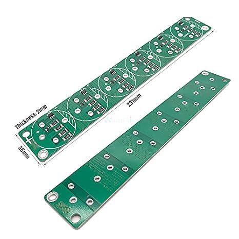 2.5 3V 360F 400F 500F 700F 6PCS Single Row Super Farad Capacitor Balancing Protection Board Capacitor Protection Board Module