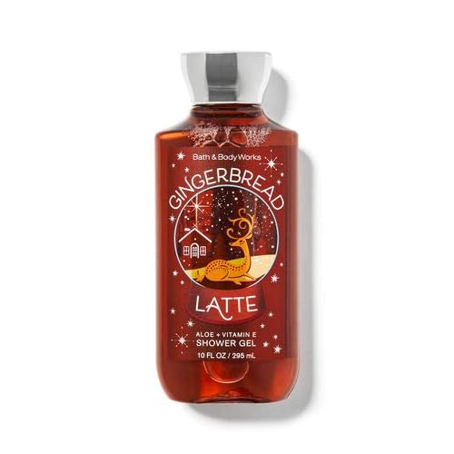 Bath and Body Works Gingerbread Latte Shower Gel 10 Ounce Body Wash Deer Label