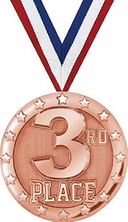 3rd Place Medals - 2" Bronze Place Medal Awards
