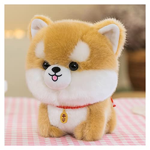 Dog Plush Stuffed Animal,Simulated Plush Toy,Cuddly Plush Pillow Animal,Gifts for boy Girl Orange, 9.8 in