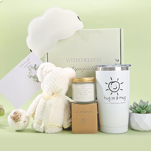 Sympathy Gift Baskets,Sympathy Gifts for Loss of Loved One Condolences Gift Basket for Loss of Mom Dad Husband Sister Friend Sorry for Your Loss Gifts