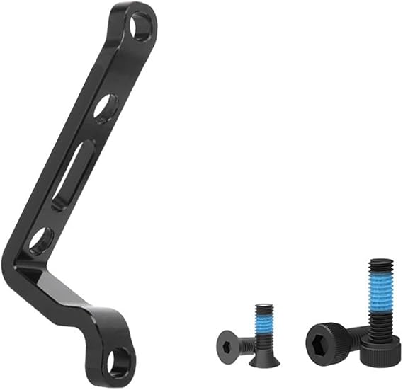 DAZZLEEX Disc Brake Adapter Post Mount Aluminum Alloy Bicycle Post to Flat Mount Adapter for 160mm/180mm Disc Brake Conversion (160mm)