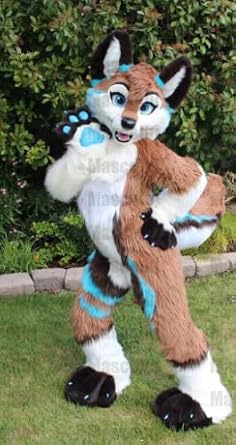 Brown Huksy Dog Fursuit Fullsuit Costumes Full Furry Suit Furries Anime Costume