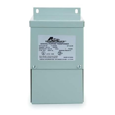Acme Electric Buck Boost Transformer, 750 VA, NEMA 3R, 24/48V AC, 240/480V AC T181066-1 Each