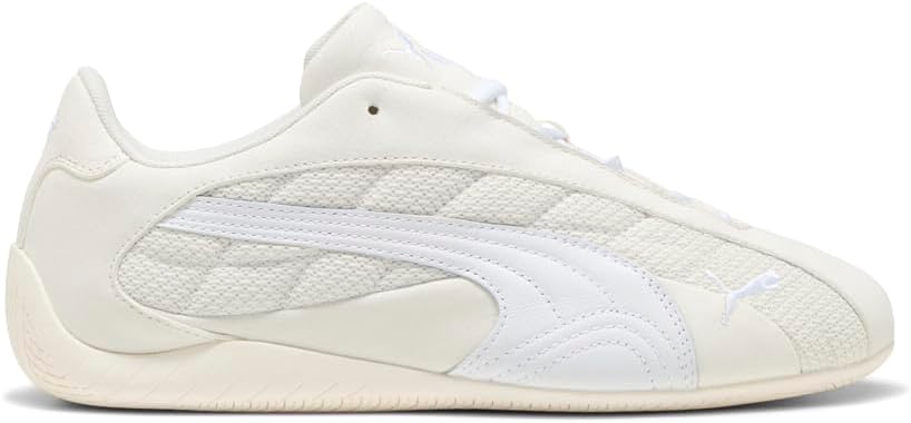 PUMA Mens Speedcat Plus Lace Up Sneakers Shoes Casual - White