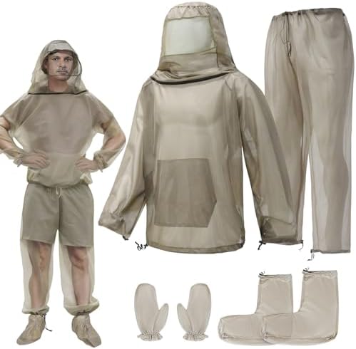 Mosquito Bug Suit for Men Women, Full Body Mosquito Net Suit