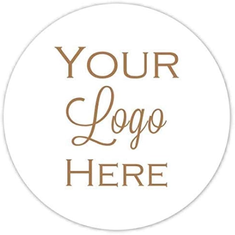 Custom Logo Stickers, Round Logo Labels, 2.5 inch round, CUSTOM 36 count