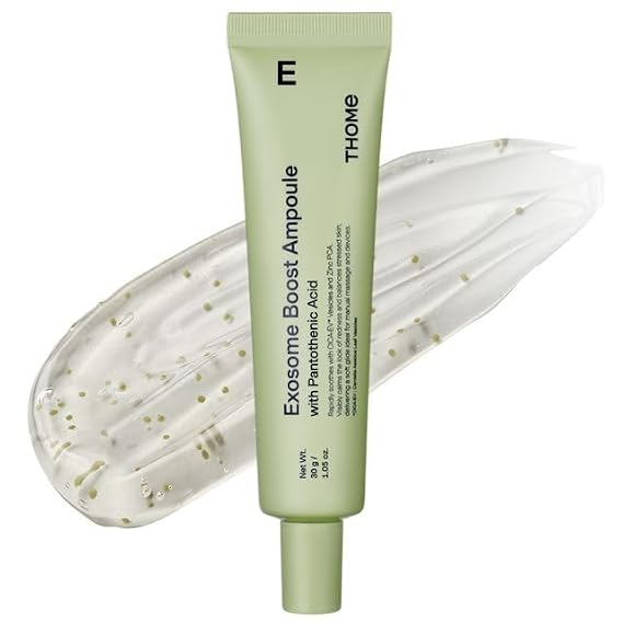THOME Exosome Boost Ampoule - 10% CICA-EV Exosomes, Lightweight Calming Ampoule for Sensitive & Stressed-Looking Skin, Korean Skincare, 1.01 fl oz.