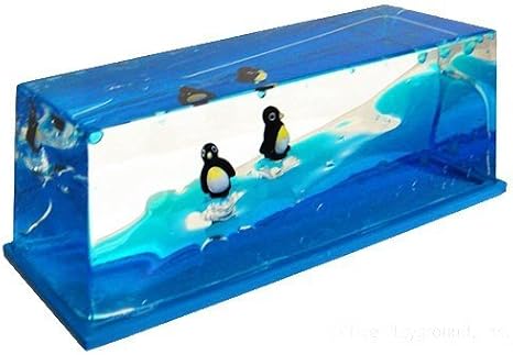 Wave Motion Liquid Paperweight (Penguin)