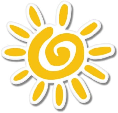 Sun - Vinyl Sticker Waterproof Decal