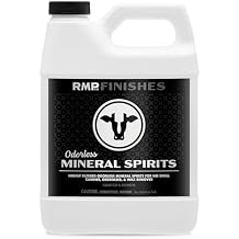 RMP Finishes Odorless Mineral Spirits, Oil Based Paint and Varnish Thinner, Metal Degreaser, Industrial Strength, No Odor, 1 Quart