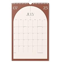 Karto Wall Calendar 2025-2026 - Vertical 11x17 inch July 2025 to December 2026 - Boost Your Productivity and Easy Planning with the Aesthetic Monthly Calendar - Boho Color