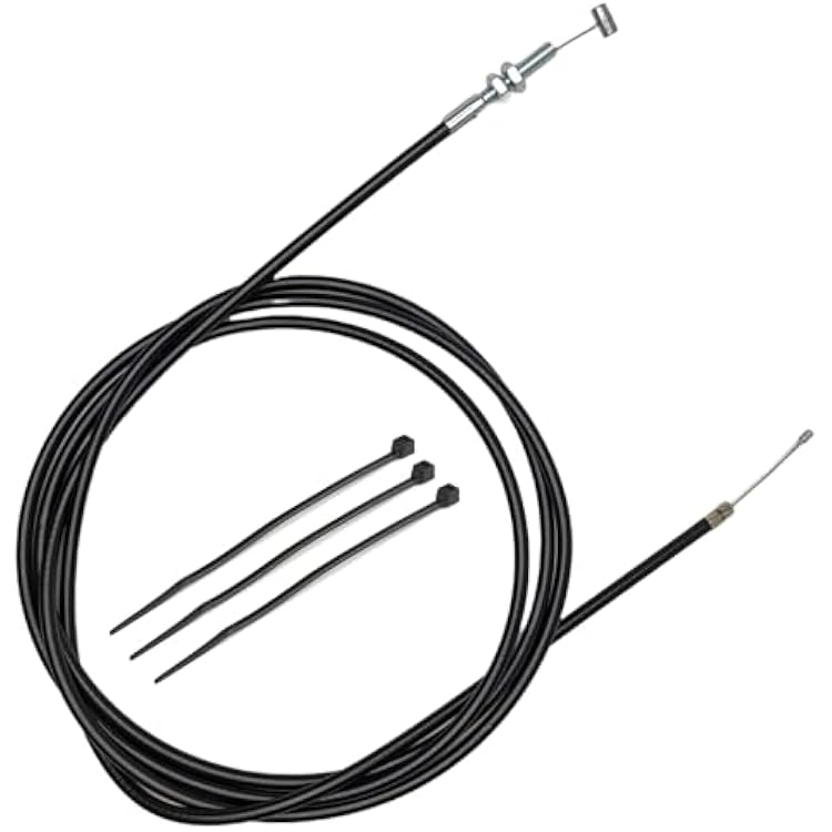 RedCap 75 inch Universal Heavy Duty Straight Throttle Cable for 90cc 110cc 125cc Gas Scooter Go Kart Kandi GKA Black Widow Mini Bike Dirt Bike Dune Buggy Yerf Dog L5C00049FM5020500